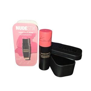 Nudestix Nudies Matte All Over Face Blush Color Bubba Pink 7g/0.25oz with Tin